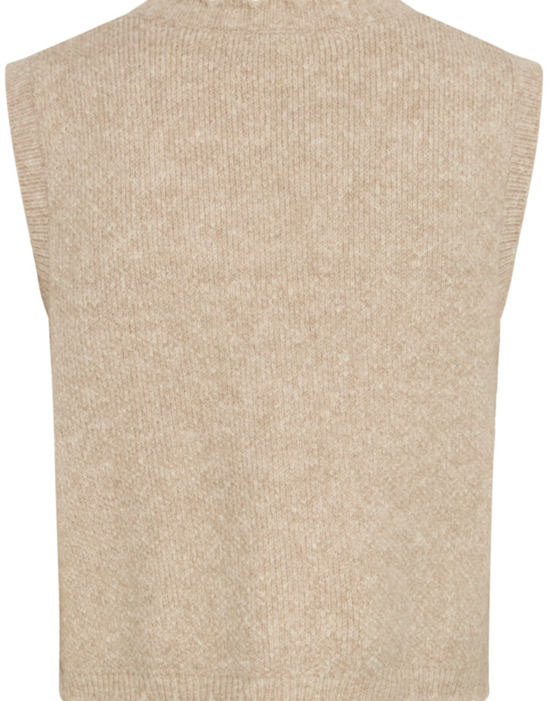 B.Young Nadika Knit Vest in Oat Melange