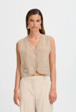B.Young Nadika Knit Vest in Oat Melange