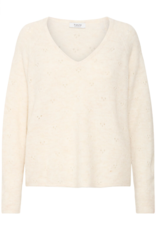 B.Young Monna V-Neck Jumper in Birch