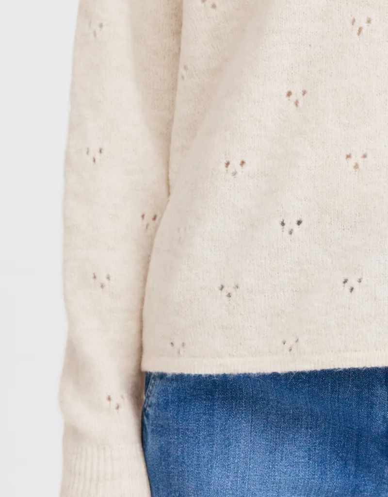B.Young Monna V-Neck Jumper in Birch