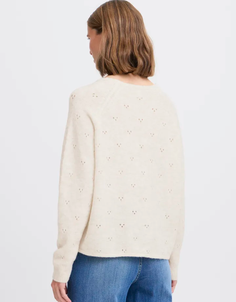 B.Young Monna V-Neck Jumper in Birch