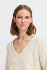 B.Young Monna V-Neck Jumper in Birch