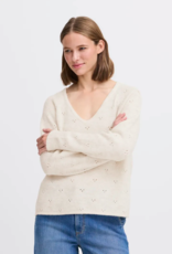 B.Young Monna V-Neck Jumper in Birch