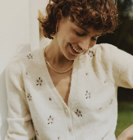 B.Young Omea Floral Embroidered Cardigan