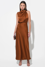 Adelyn Rae Kate Cowl Drape Asymmetrical Maxi Dress