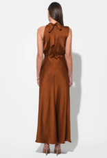 Adelyn Rae Kate Cowl Drape Asymmetrical Maxi Dress