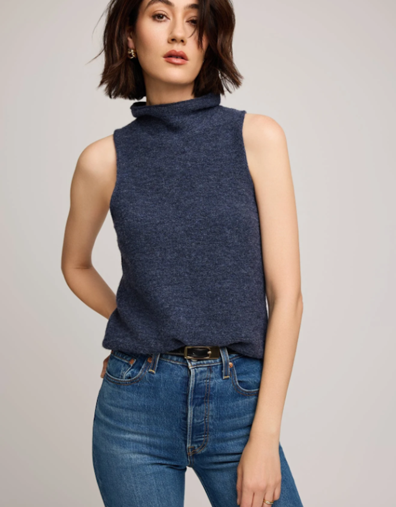 Gentle Fawn Orla Knit Sleeveless Top in Heather Blue