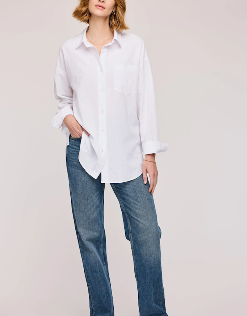Gentle Fawn Callahan Button-Down Shirt in White