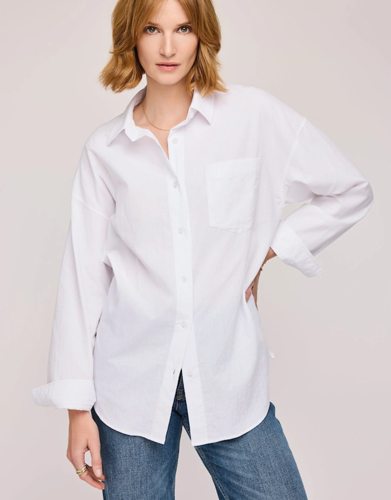 Gentle Fawn Callahan Button-Down Shirt in White