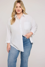 Gentle Fawn Callahan Button-Down Shirt in White
