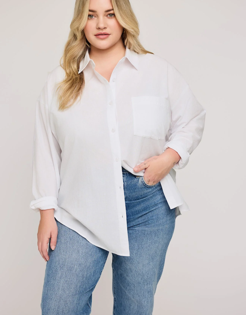 Gentle Fawn Callahan Button-Down Shirt in White