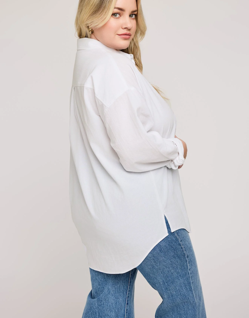Gentle Fawn Callahan Button-Down Shirt in White