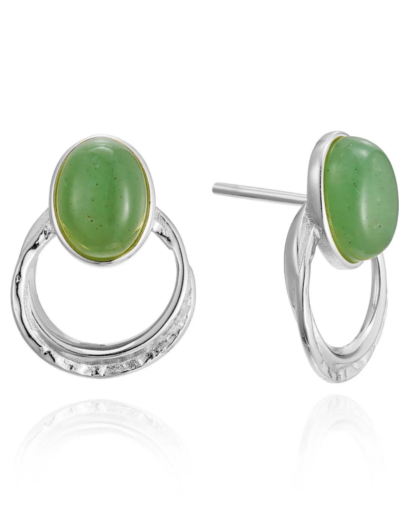 Haiku Lane Margot Stud With Green Aventurine