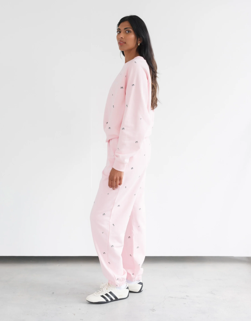 Brunette the Label All Over Flower "Be Kind" Crew