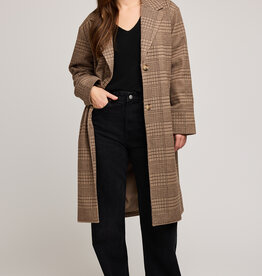 Gentle Fawn Rosamund Coat in Chocolate Glencheck