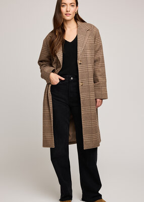 Gentle Fawn Rosamund Coat in Chocolate Glencheck