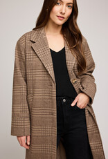 Gentle Fawn Rosamund Coat in Chocolate Glencheck