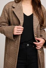 Gentle Fawn Rosamund Coat in Chocolate Glencheck