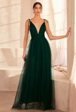 Amoris Wonderstruck Tulle Maxi Dress with Tie Shoulders
