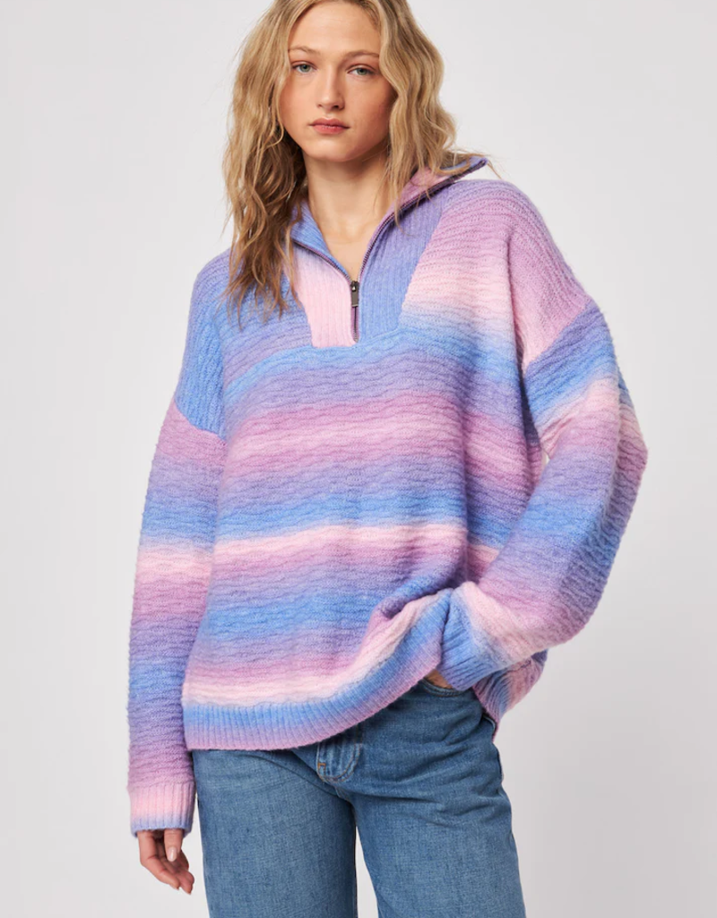 John and Jenn Nile 1/4 Zip in Cotton Candy