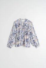Indi and Cold Soma Watercolor Print Shirt in Azul