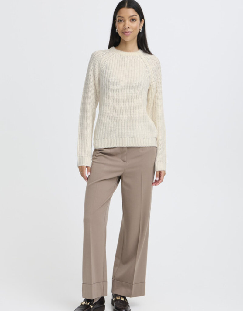 B.Young Otinka Crew Neck Jumper in Marshmellow