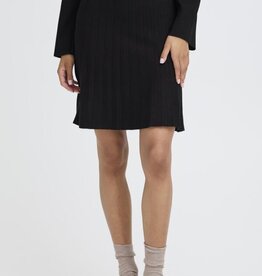B.Young Marlin Pleated Knit Skirt in Black