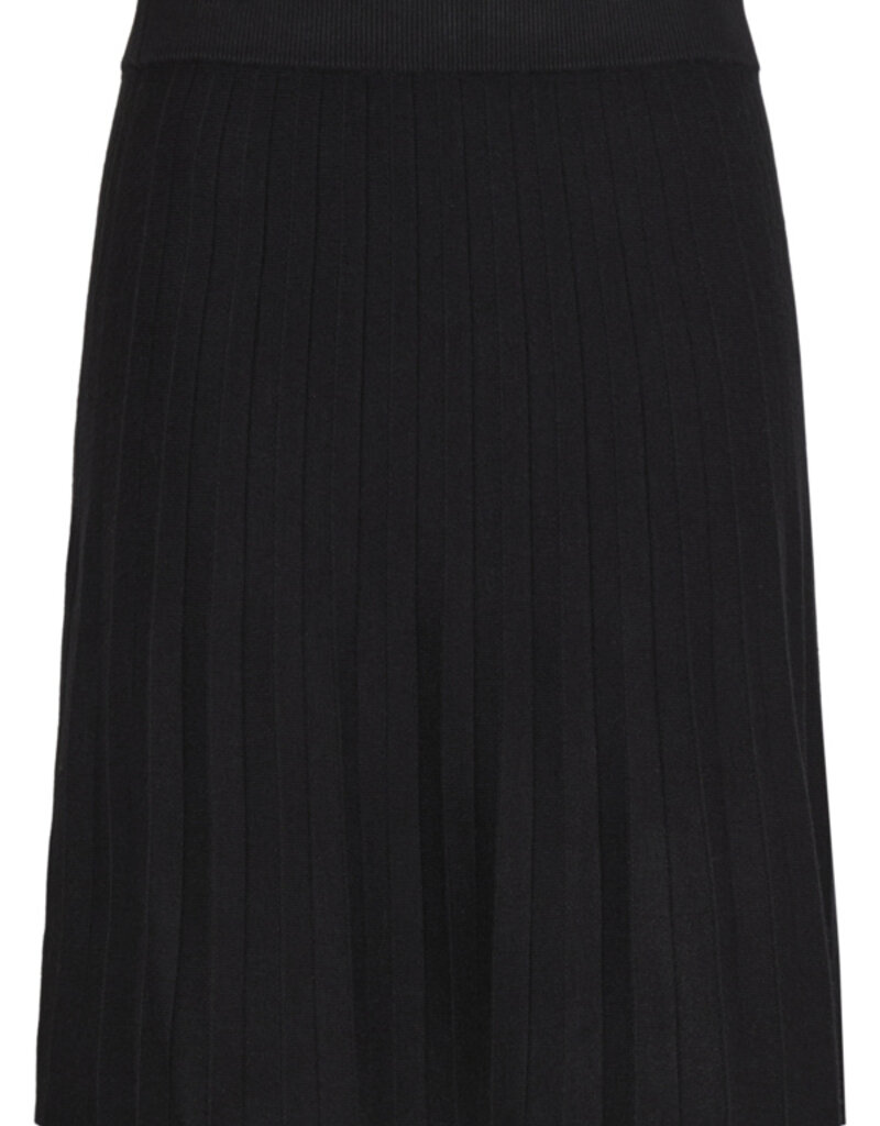B.Young Marlin Pleated Knit Skirt in Black