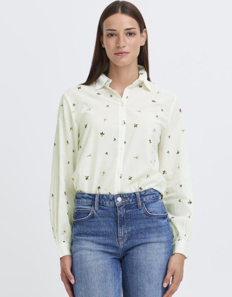 B.Young Jadis Embroidered Shirt in Multi Floral