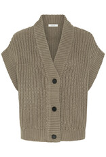 B.Young Otinka Knit Waistcoat in Walnut