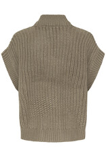B.Young Otinka Knit Waistcoat in Walnut