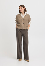 B.Young Otinka Knit Waistcoat in Walnut