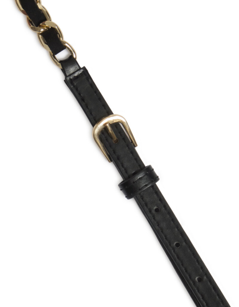 B.Young Viper Vegan Leather Chain Belt in Black