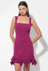 Adelyn Rae Ember Bow Skirt Strappy Mini in Magenta