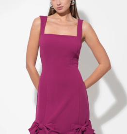 Adelyn Rae Ember Bow Skirt Strappy Mini in Magenta