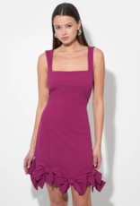 Adelyn Rae Ember Bow Skirt Strappy Mini in Magenta