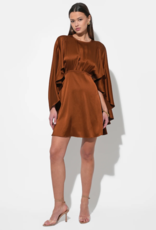 Adelyn Rae Soraia Cape Mini Dress in Toffee