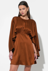 Adelyn Rae Soraia Cape Mini Dress in Toffee