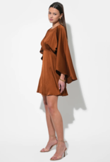 Adelyn Rae Soraia Cape Mini Dress in Toffee