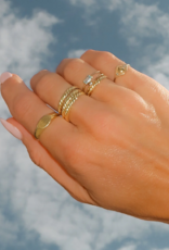 Leah Alexandra Wave Ring - Gold