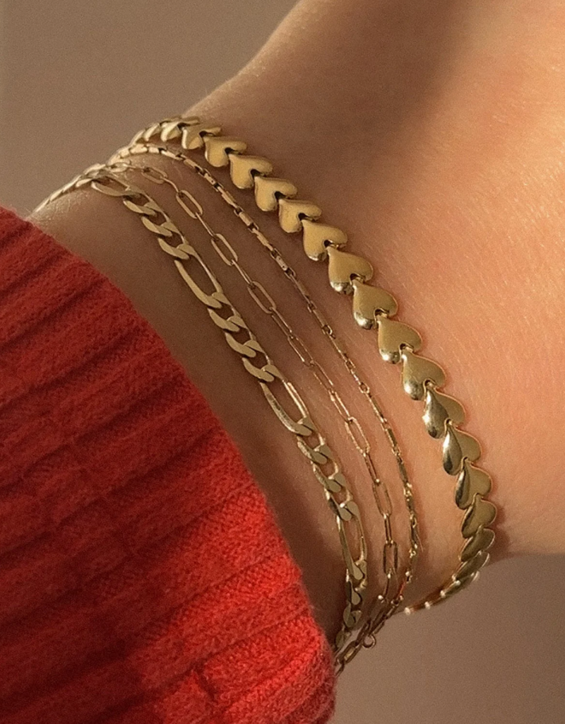 Leah Alexandra Herringheart Bracelet - Gold