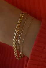 Leah Alexandra Herringheart Bracelet - Gold