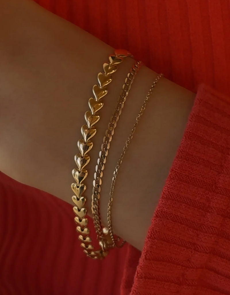 Leah Alexandra Herringheart Bracelet - Gold