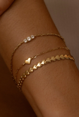 Leah Alexandra Herringheart Bracelet - Gold