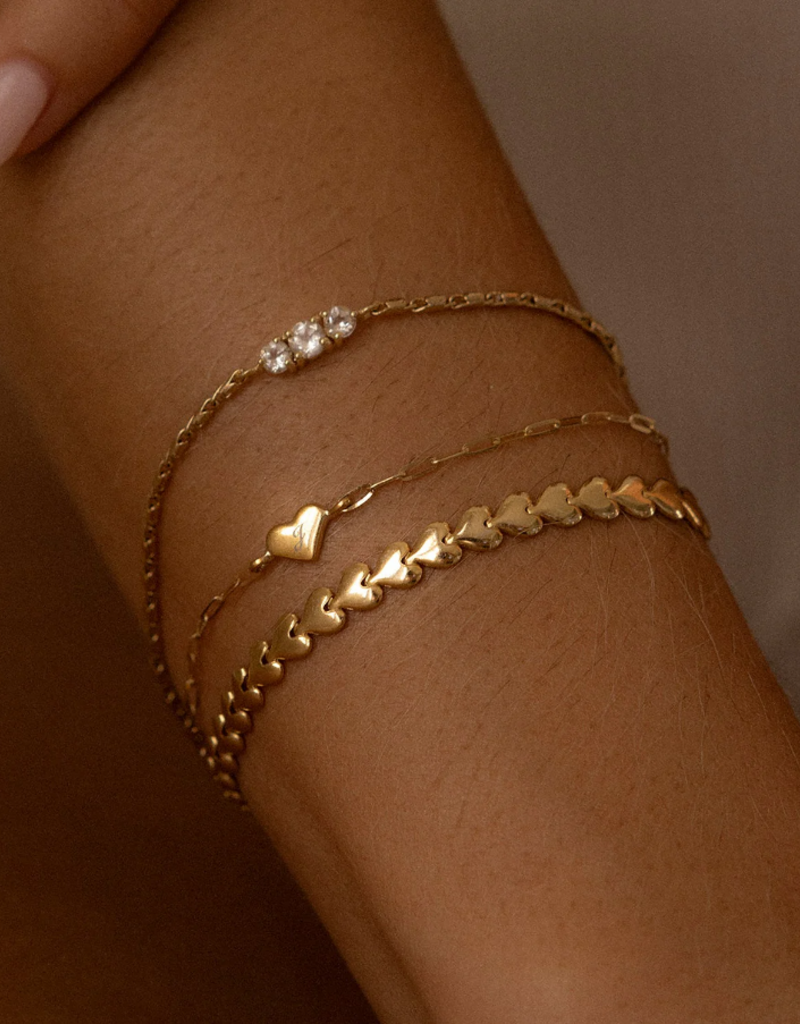 Leah Alexandra Herringheart Bracelet - Gold