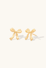 Leah Alexandra Bow Petite Earring - Gold