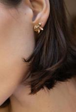 Leah Alexandra Bow Petite Earring - Gold