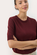 Part Two Natanya Short Sleeve Knit in Tawny Port