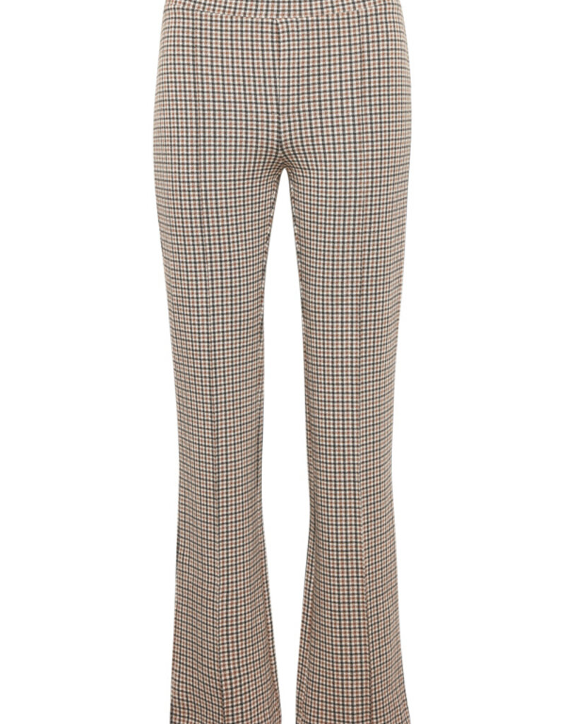 Part Two Pontas Pant in Toasted Coconut Check
