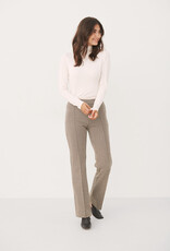 Part Two Pontas Pant in Toasted Coconut Check